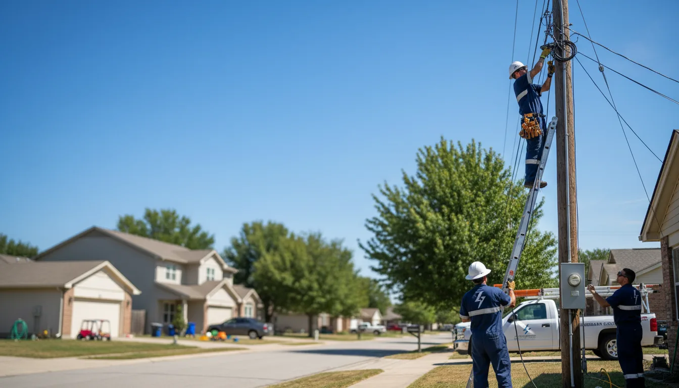 Residential electrician providing installation services in Genoa City, WI